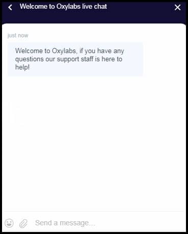 Customer Support of Oxylabs