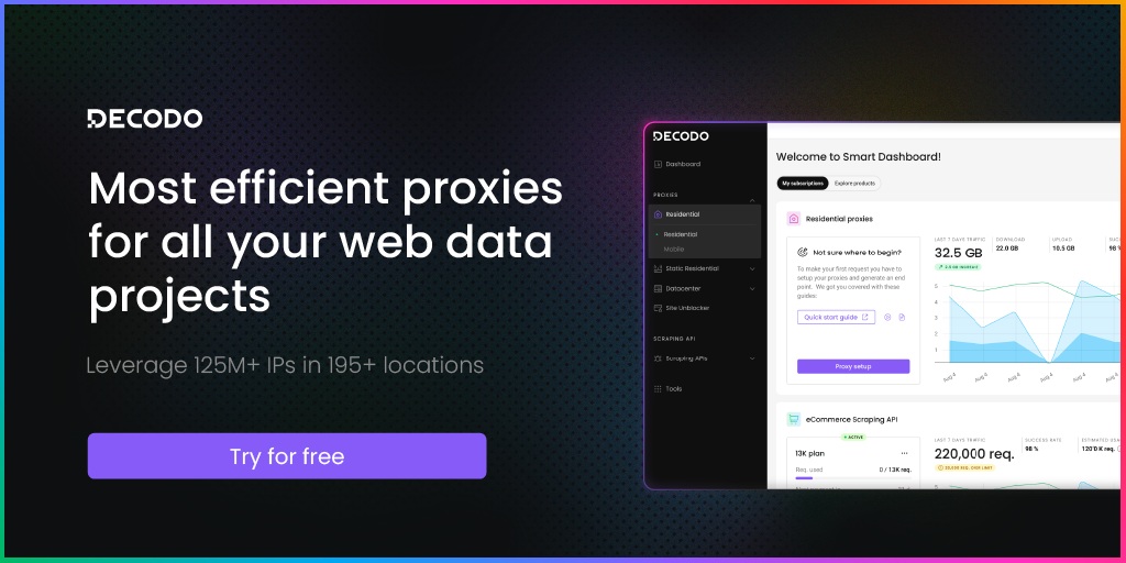 Decodo Most Efficient Proxies