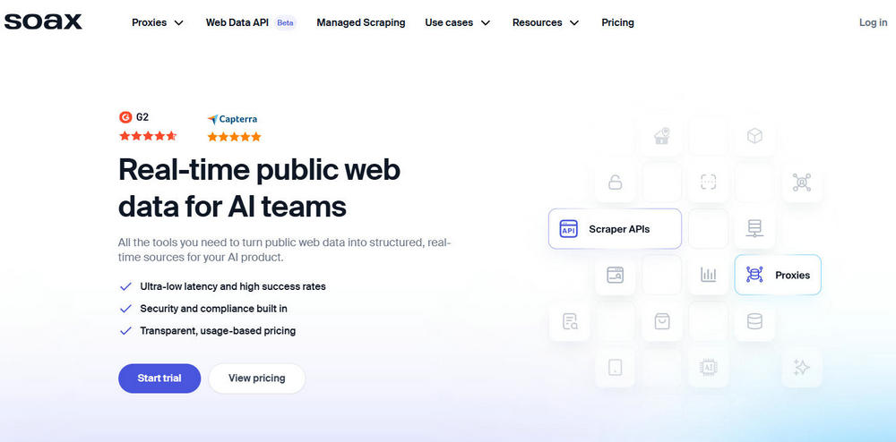 SOAX New Homepage