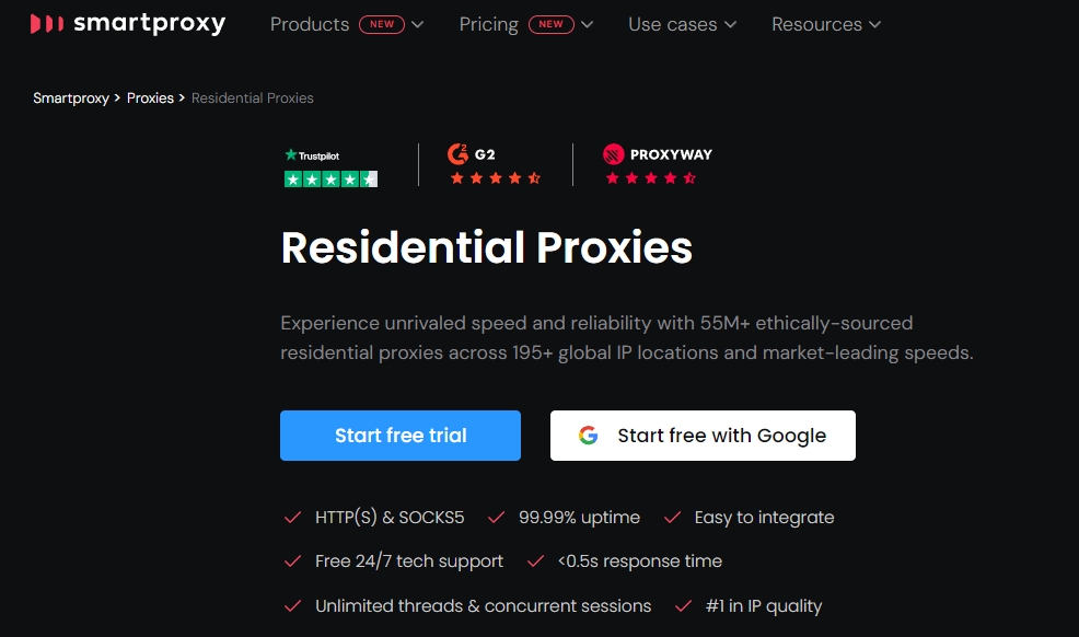 Smartproxy Residetial Proxies