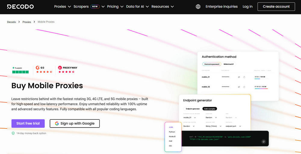 Decodo Mobile Proxies
