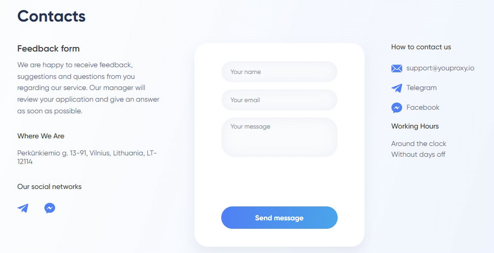 Youproxy Customer Support
